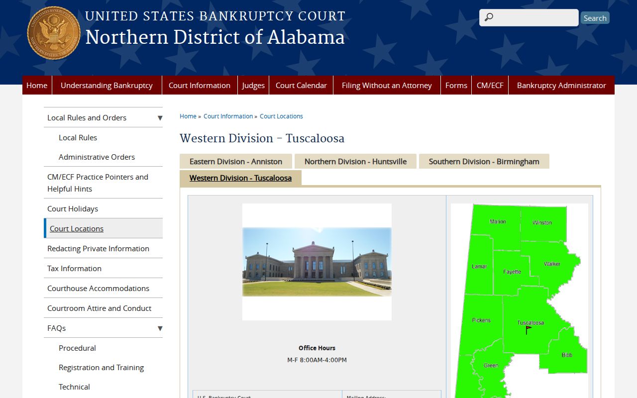 Greene County court records bankruptcy court Western Division
