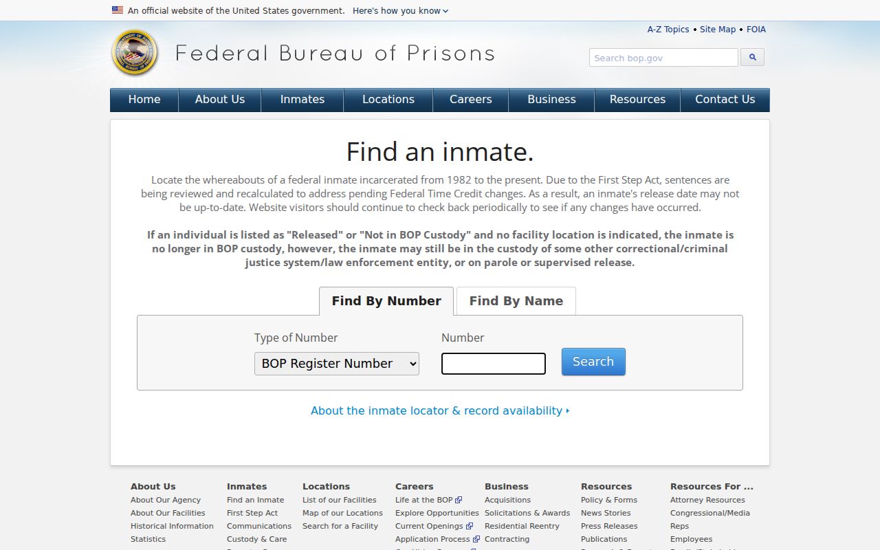Greene County inmate search Federal Bureau of Prisons inmate locator