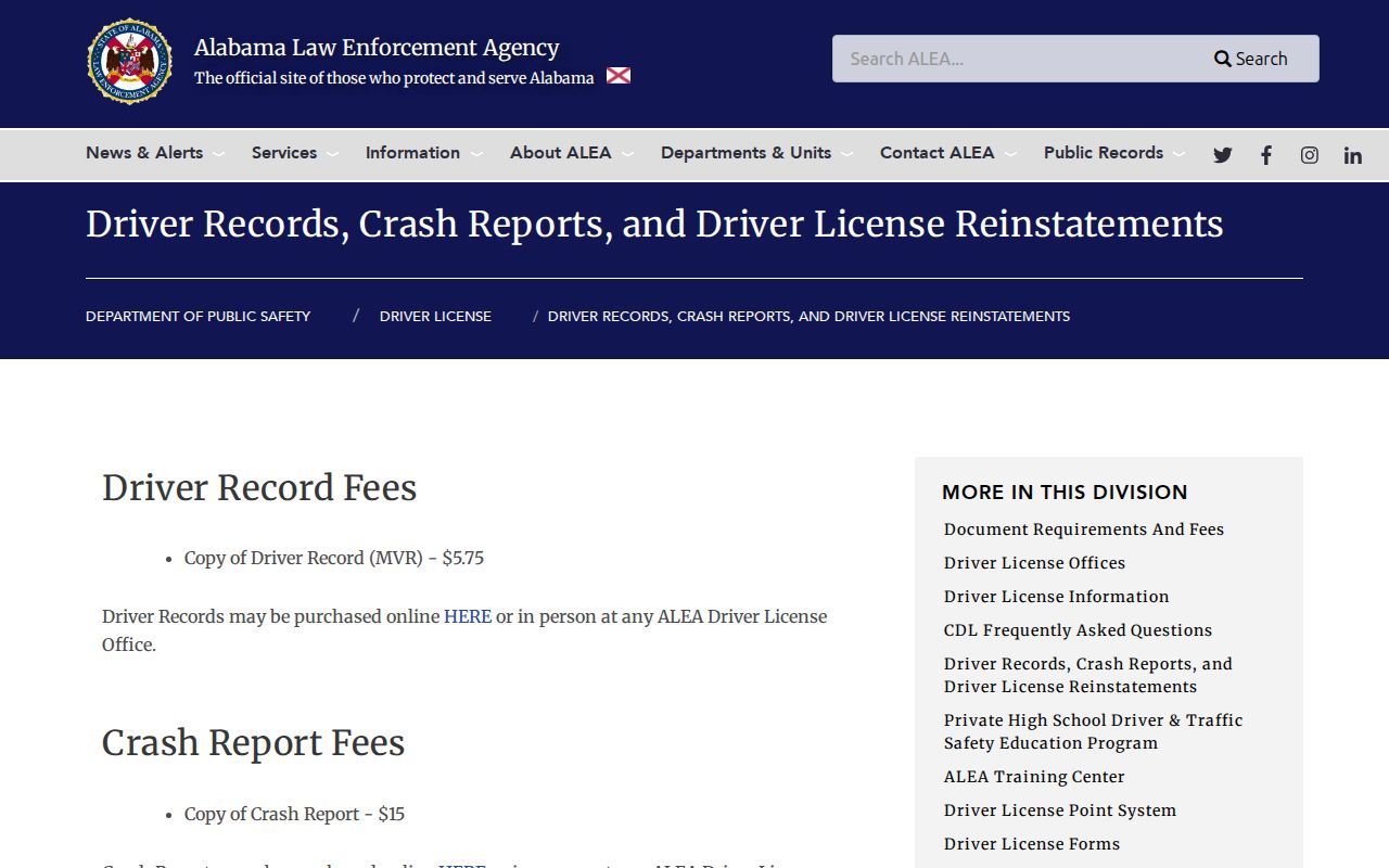 Greene County traffic court records compared with ALEA driver records and crash reports
